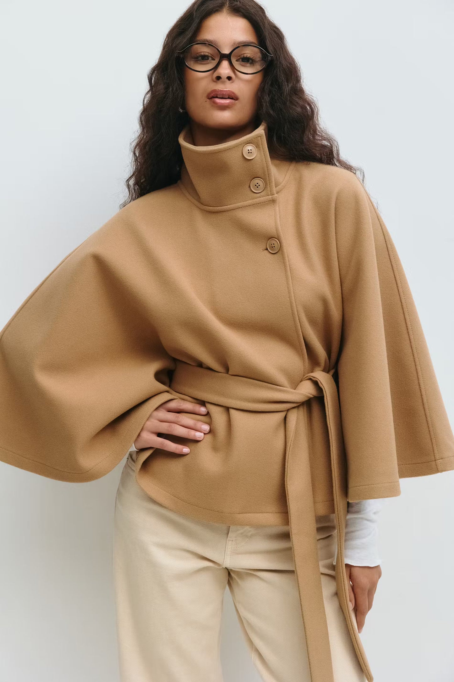 Elize - Belt Cape Jacket