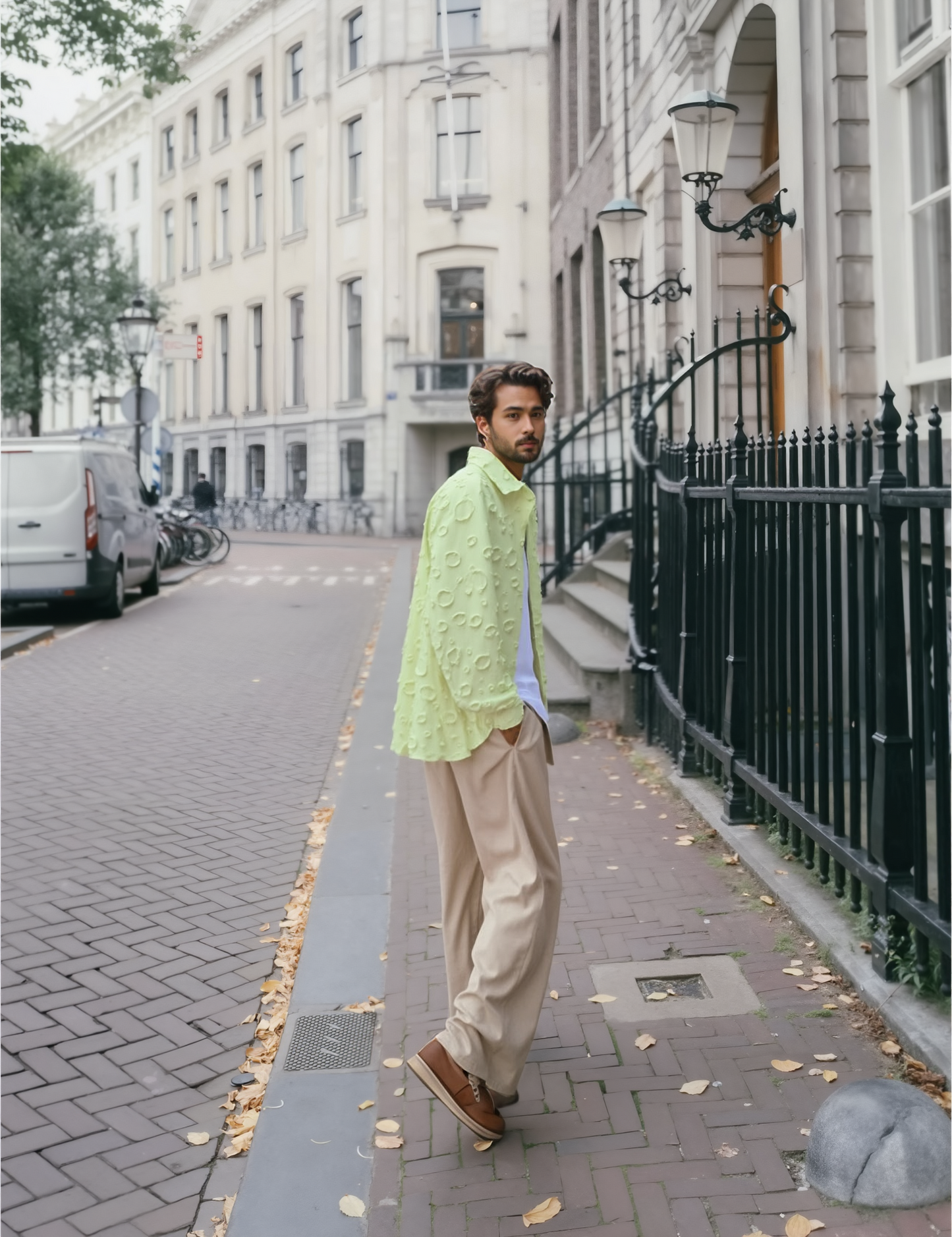 Moon Surface Casual Shirt (bekijk beschrijving)