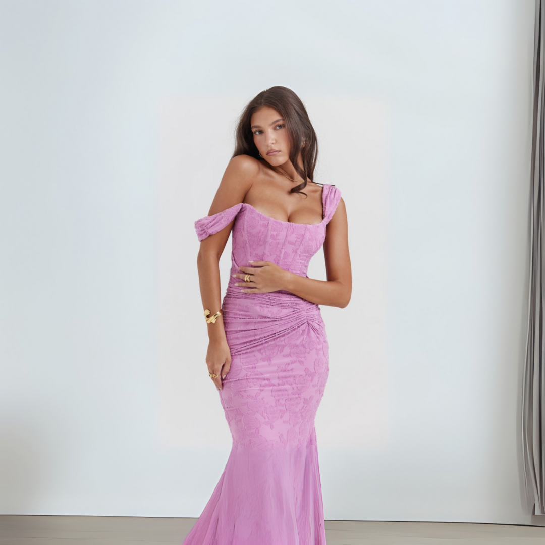 Ariana | Sculpted Slit Dress