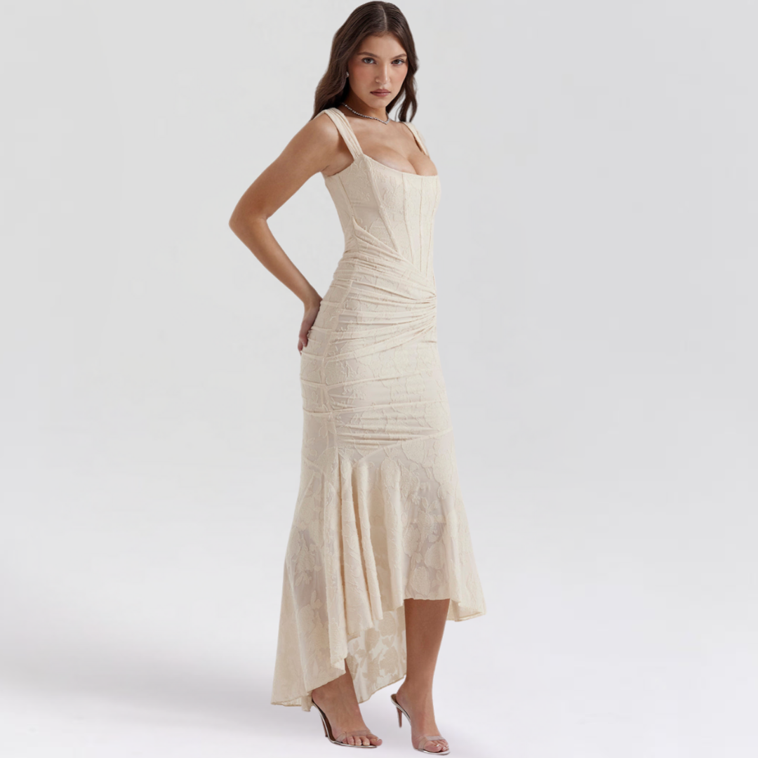 Ariana | Sculpted Slit Dress