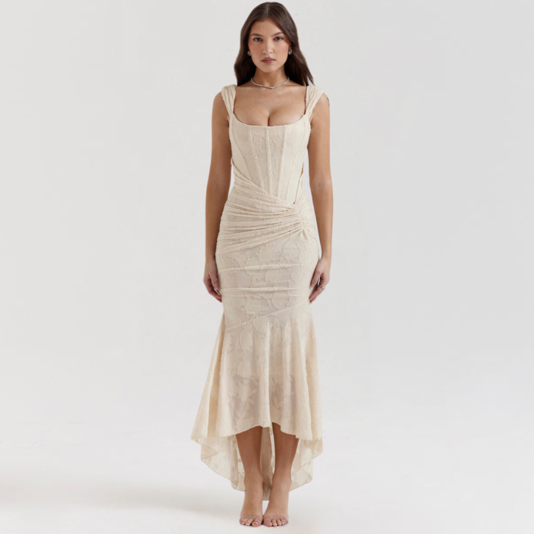 Ariana | Sculpted Slit Dress