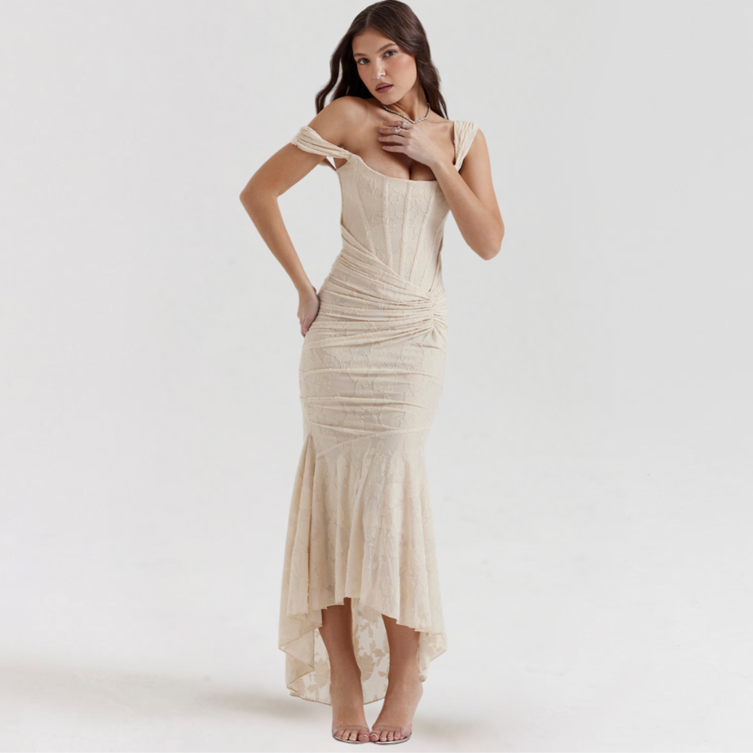 Ariana | Sculpted Slit Dress