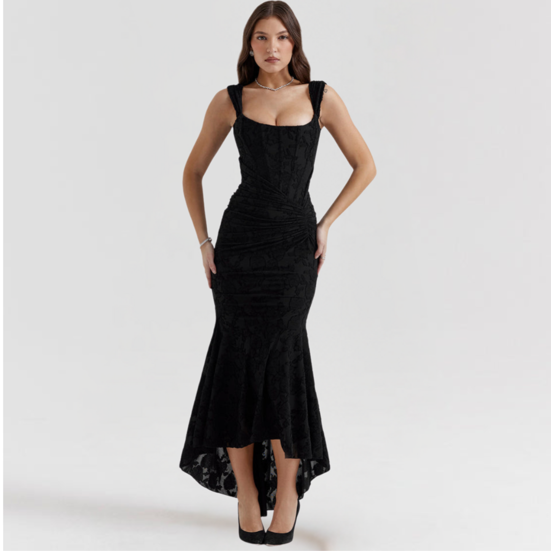Ariana | Sculpted Slit Dress