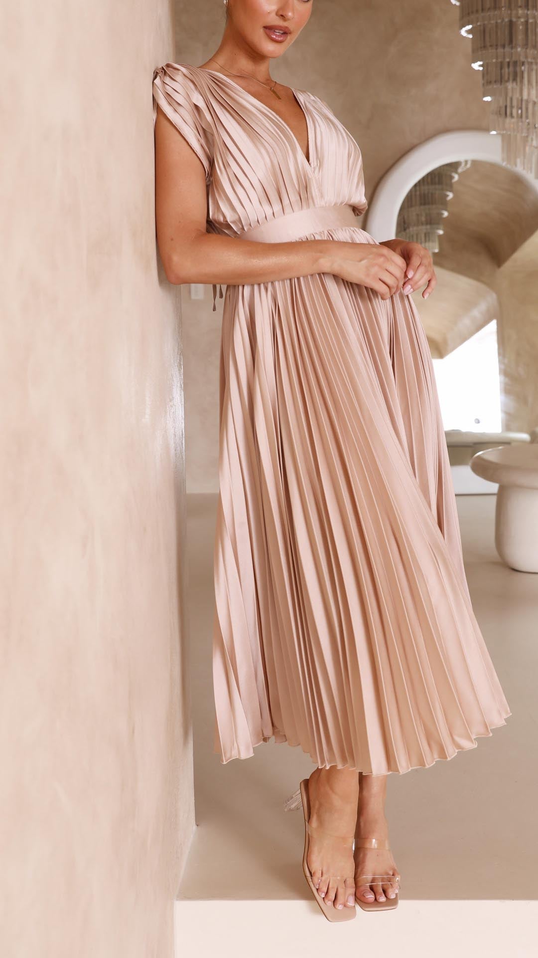Emma | Deep V-Neck Maxi Jurk