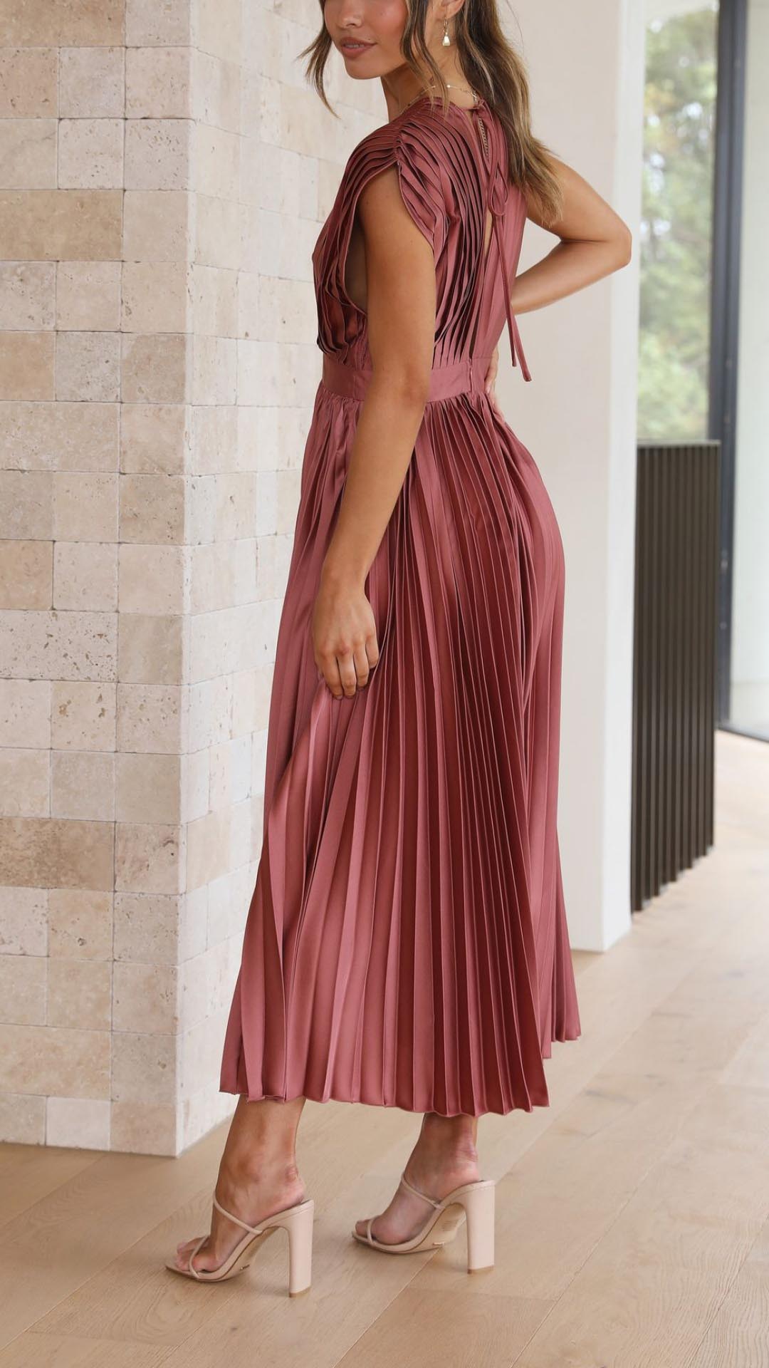 Emma | Deep V-Neck Maxi Jurk