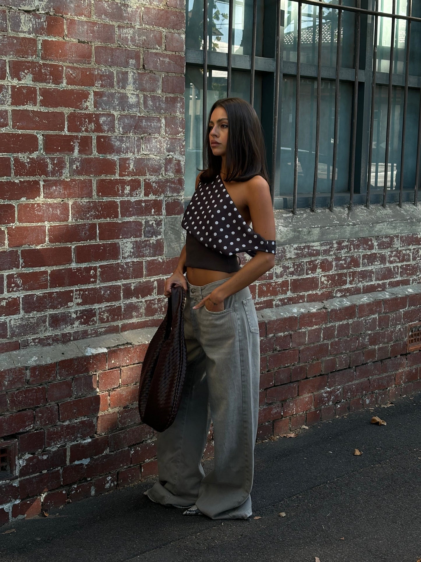 Kimmie polka dotted top