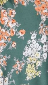 Dreamers Midi Jurk - Groen Floral
