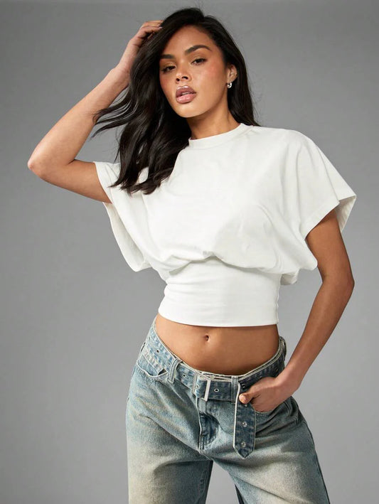 Cap Sleeve Crop Top