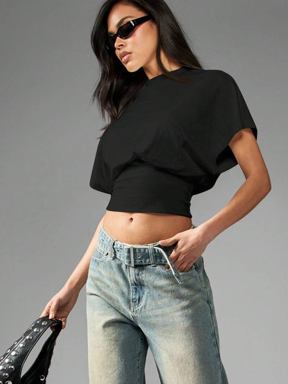 Cap Sleeve Crop Top