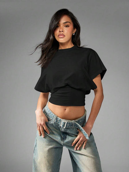 Cap Sleeve Crop Top