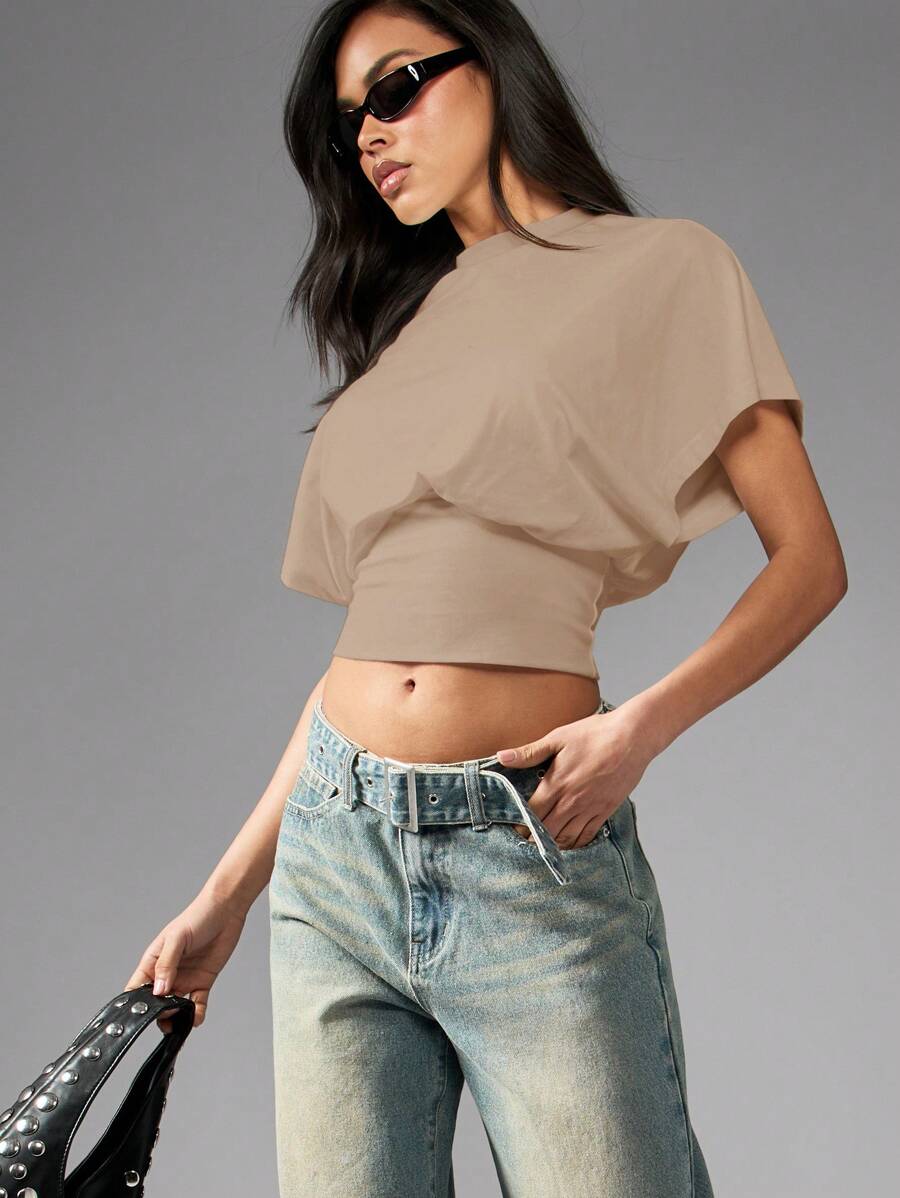 Cap Sleeve Crop Top