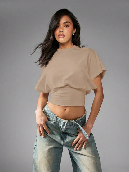 Cap Sleeve Crop Top