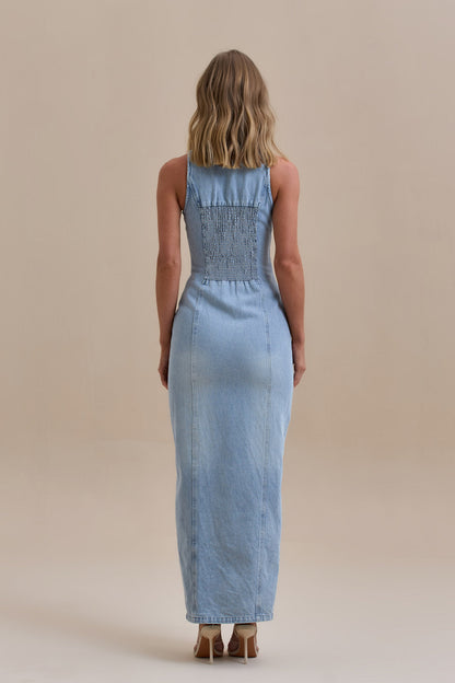 Amara Midi Denim Dress
