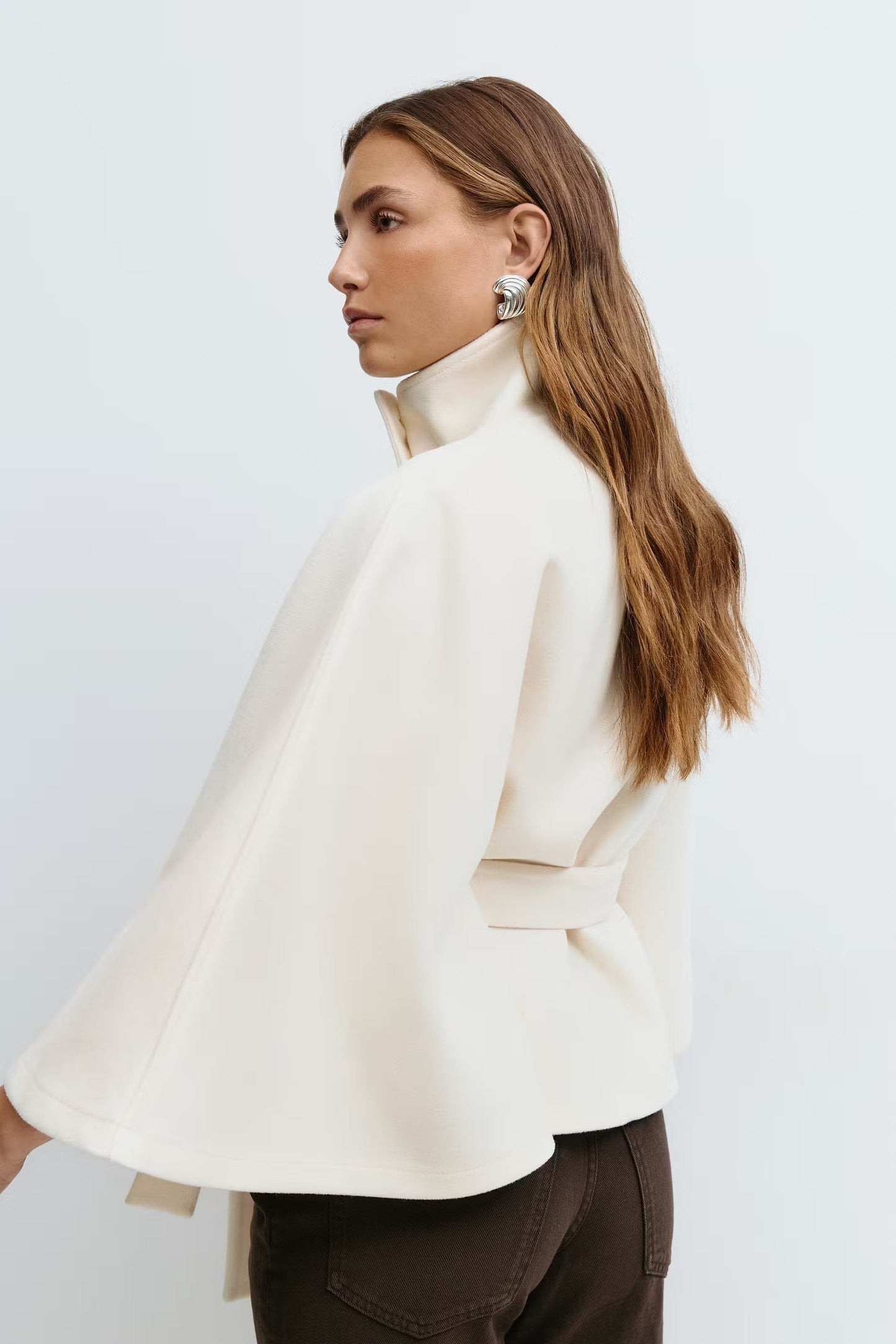 Lace - Belt Cape Jacket