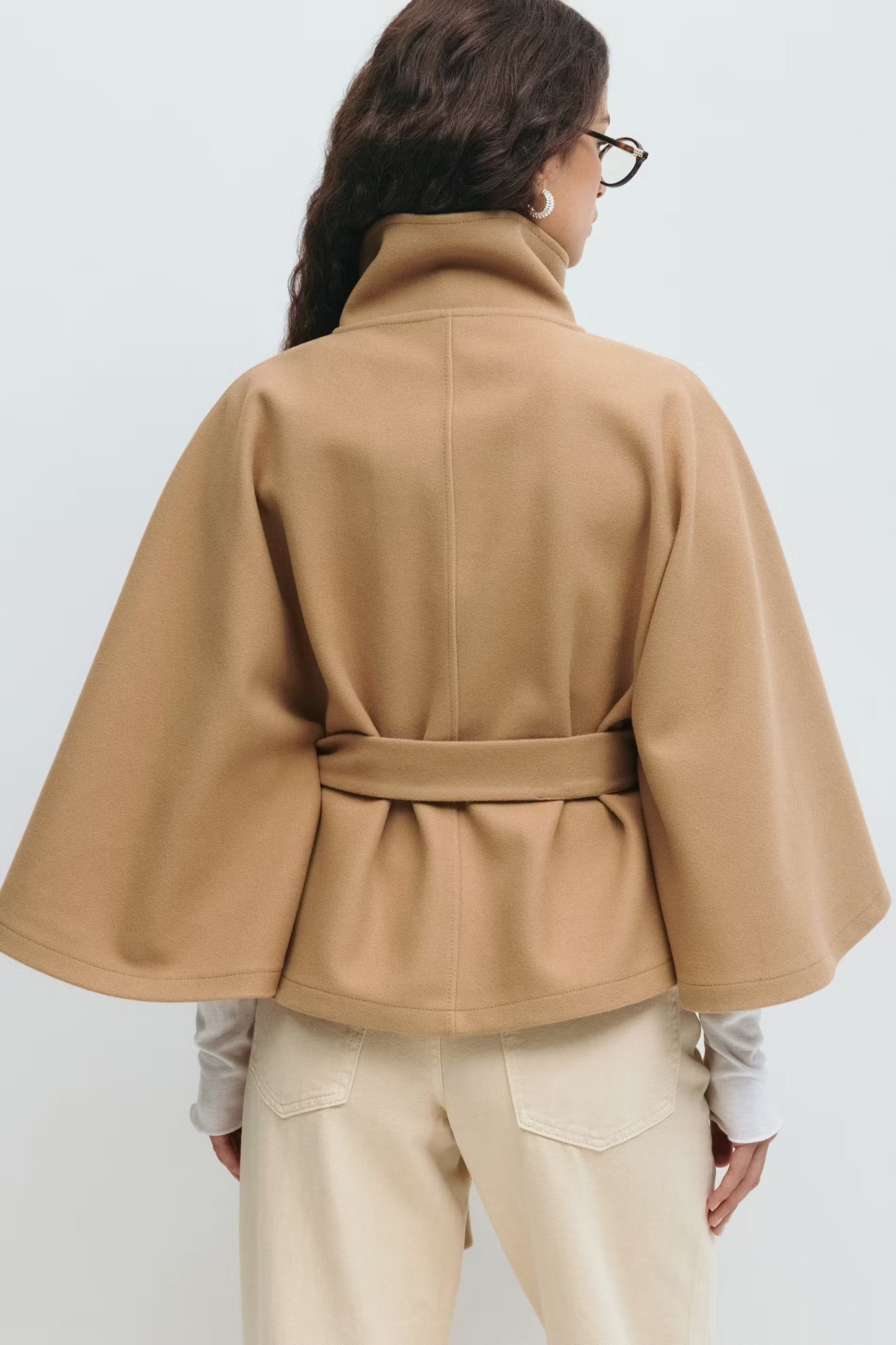 Lace - Belt Cape Jacket
