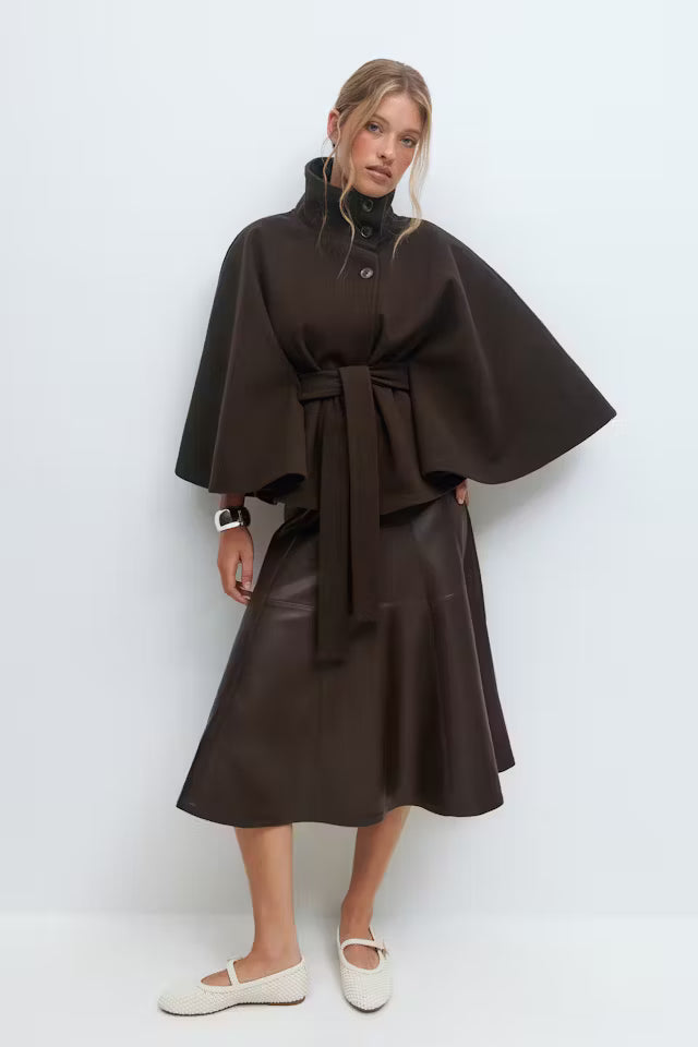 Elize - Belt Cape Jacket