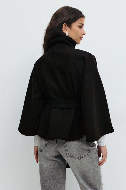 Lace - Belt Cape Jacket