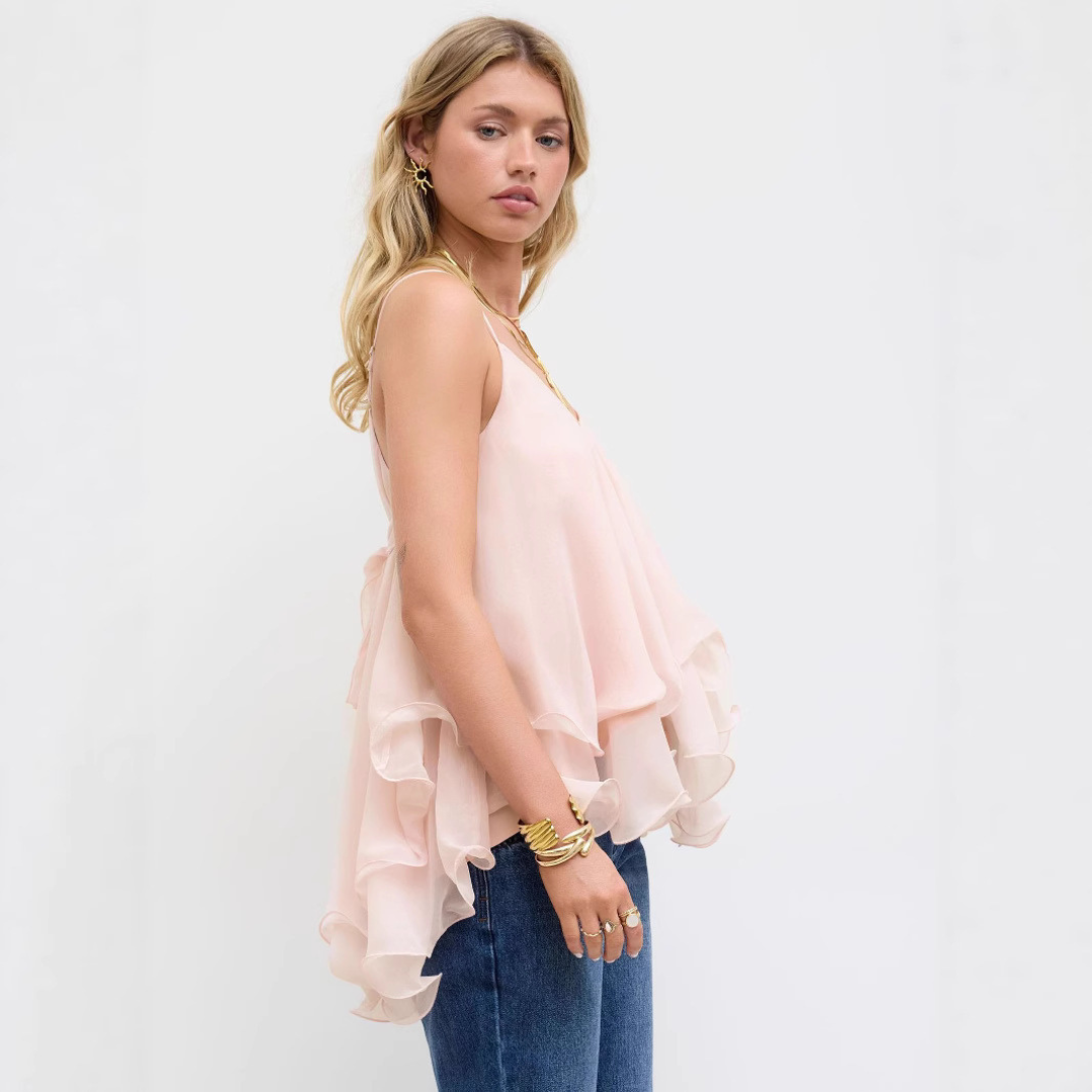 Sofie – Chiffon Ruffle Top