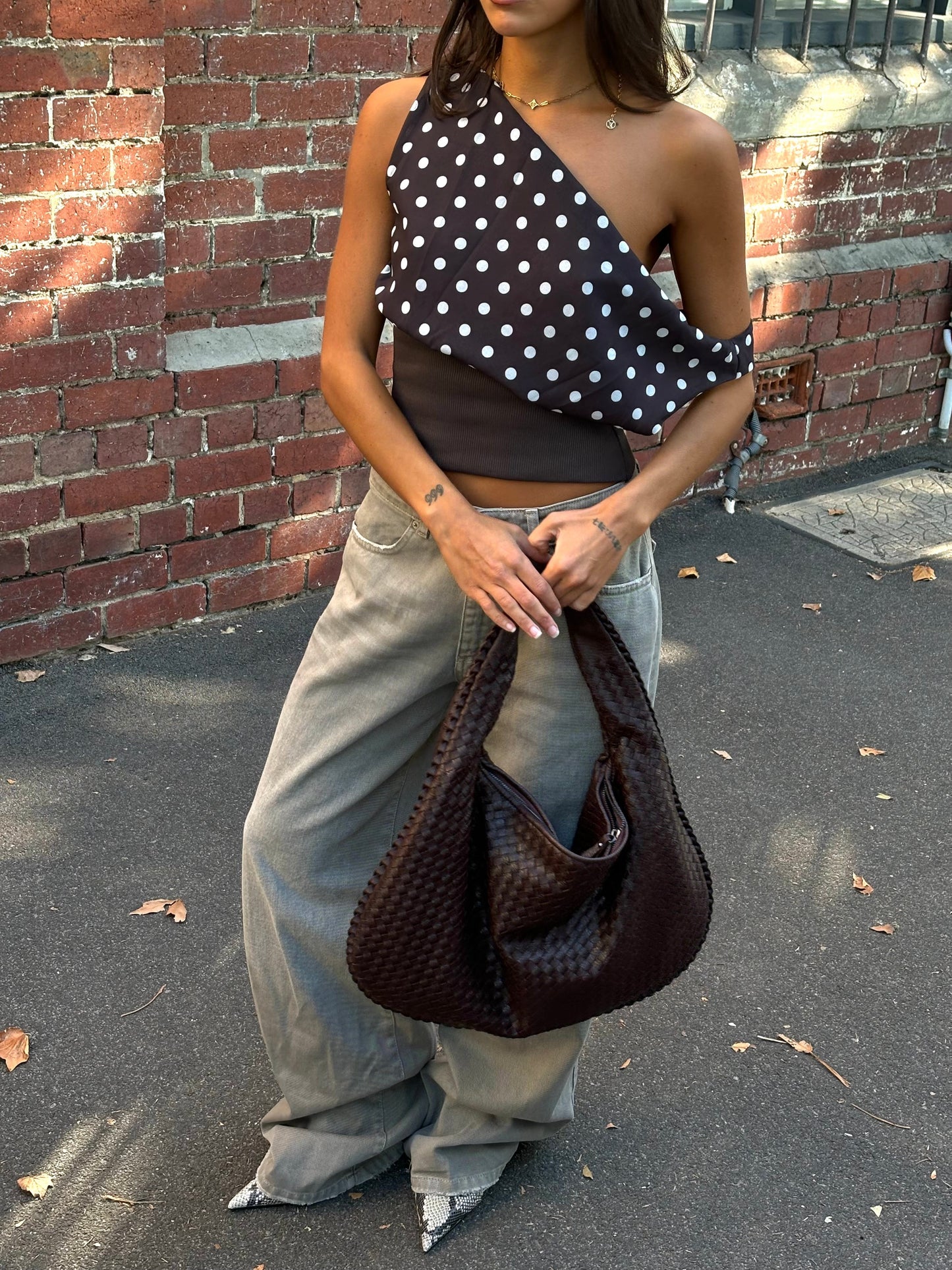 Kimmie polka dotted top