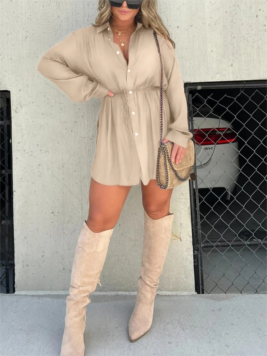 Jessica | Satijnen romper jurk