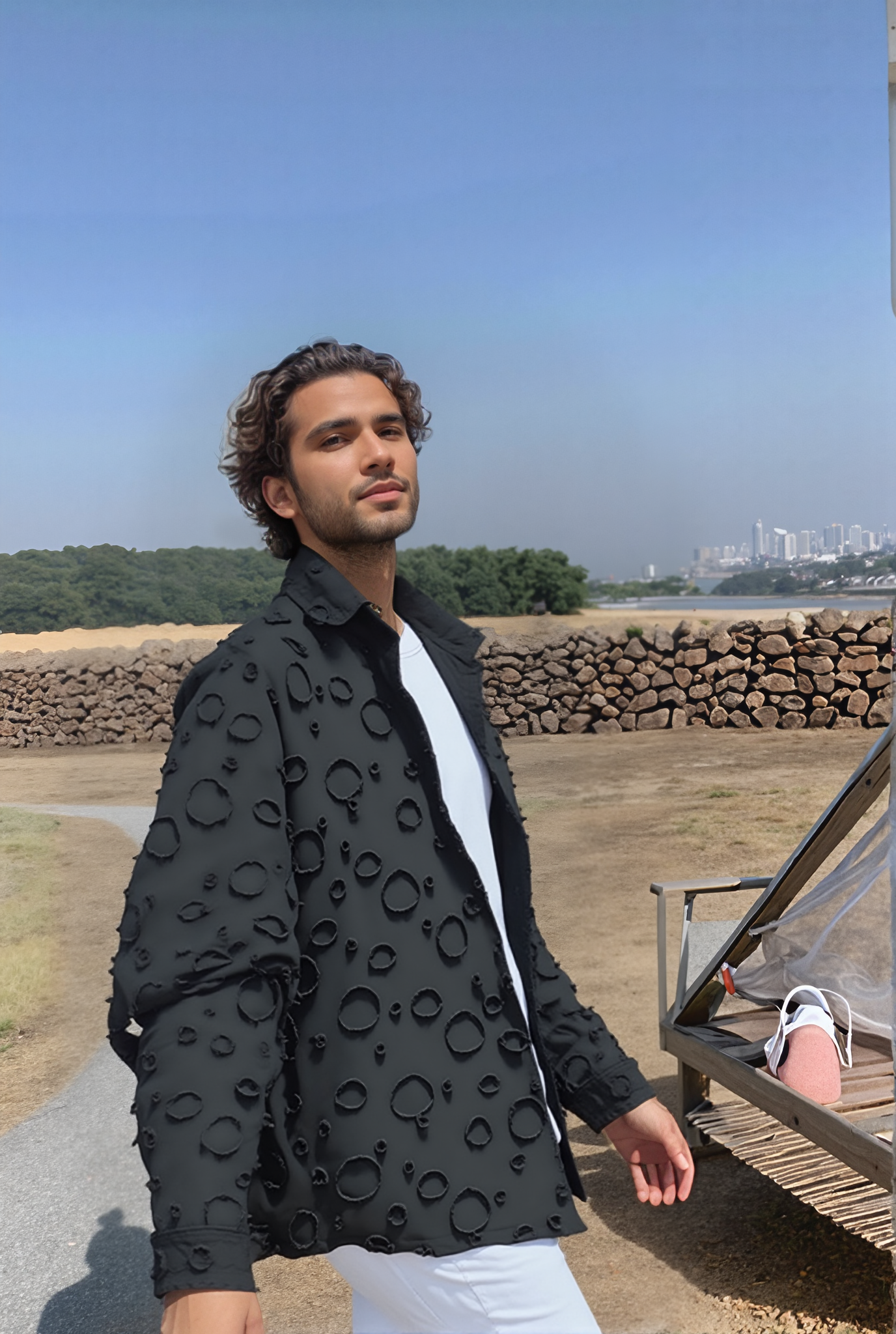 Moon Surface Casual Shirt (bekijk beschrijving)