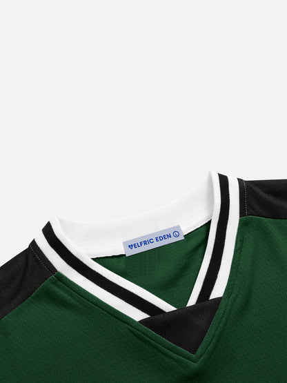 Aelfric Eden Color Blocking V-Neck Tee