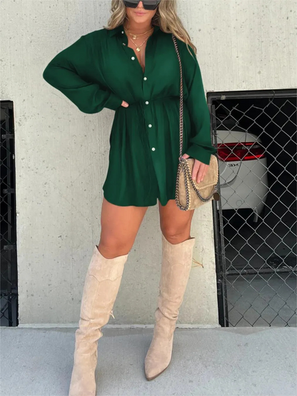Jessica | Satijnen romper jurk