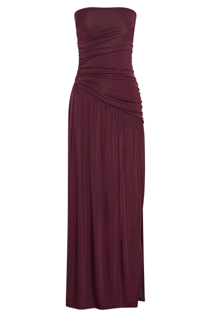 Mystic Maroon - Maxi Jurk