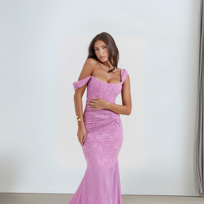 Ariana | Sculpted Slit Dress