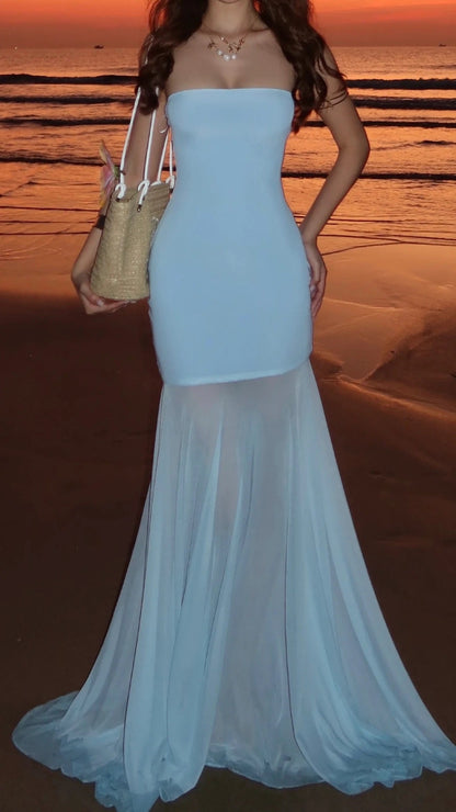 Flowy Mesh Mermaid Dress