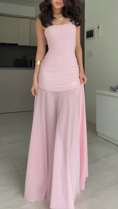 Flowy Mesh Mermaid Dress