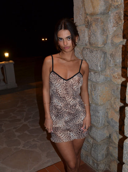 Capri dress - luipaard print