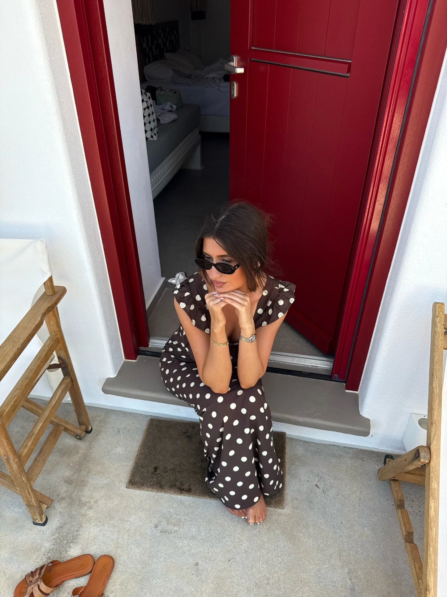 Luna Polka Dot Dress