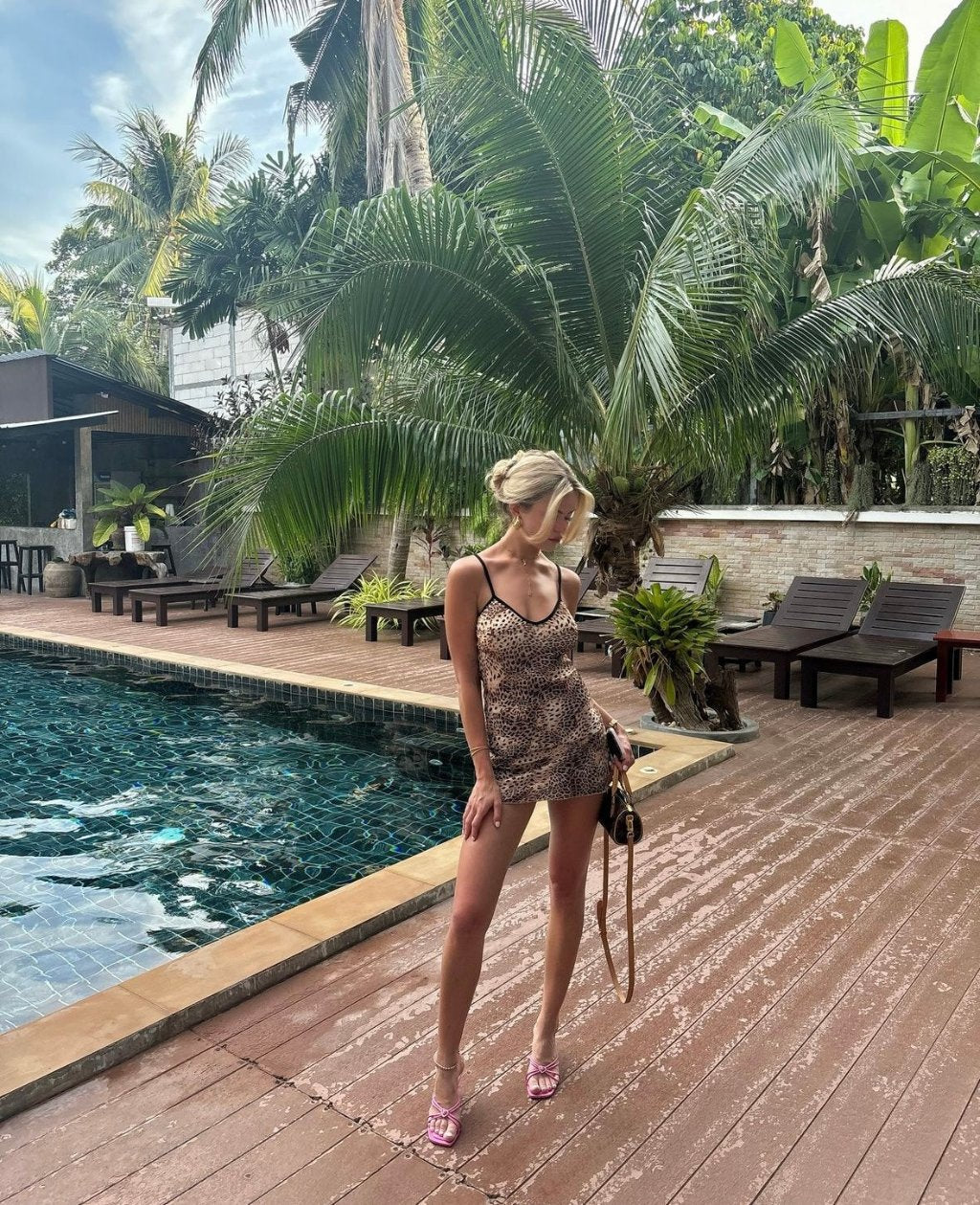 Capri dress - luipaard print