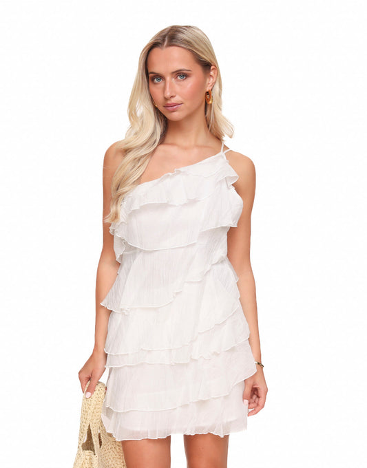 Witte Ruffel - Jurk