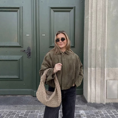 Livea - Suède Bomber Jacket