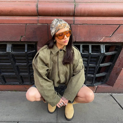 Livea - Suède Bomber Jacket