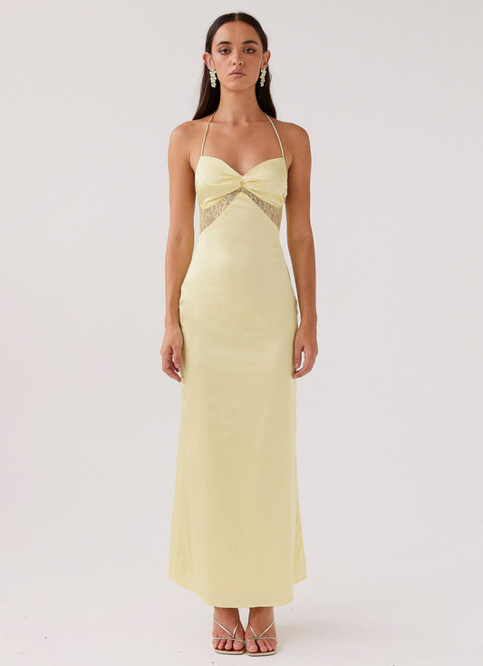 Dream Sight Lace Satin - Maxi Jurk