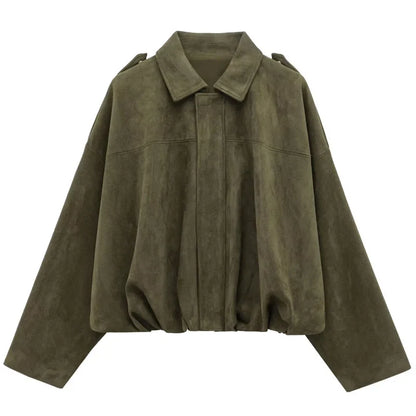 Livea - Suède Bomber Jacket