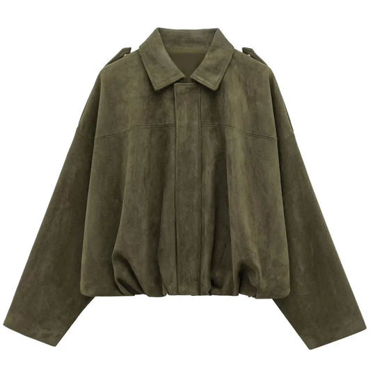 Livea - Suède Bomber Jacket