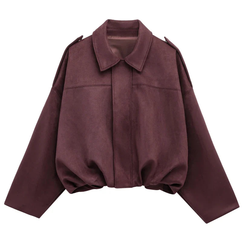 Livea - Suède Bomber Jacket