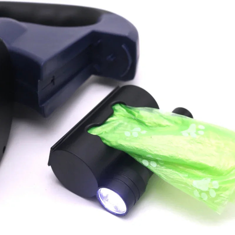 Dual leash with light