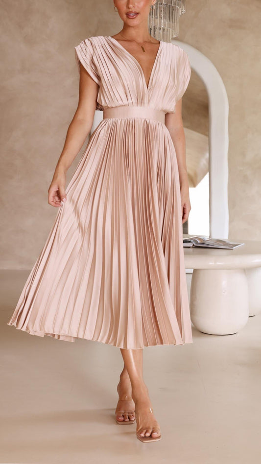 Emma | Deep V-Neck Maxi Jurk