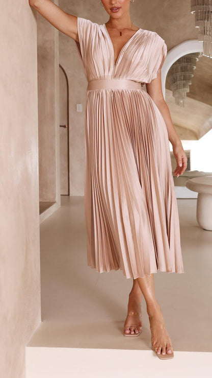 Emma | Deep V-Neck Maxi Jurk