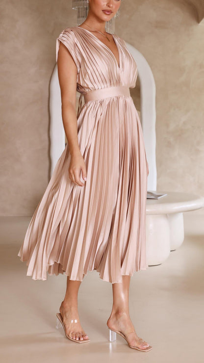 Emma | Deep V-Neck Maxi Jurk