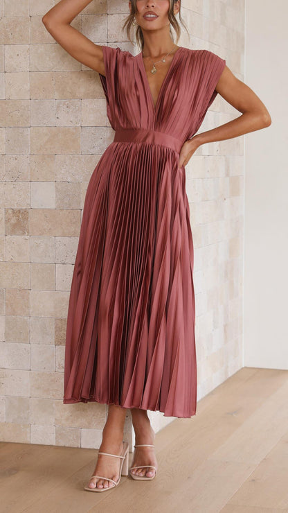 Emma | Deep V-Neck Maxi Jurk
