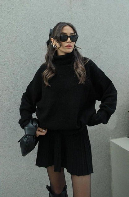 Naomi  | Cozy Knitted Trui en Rok Set