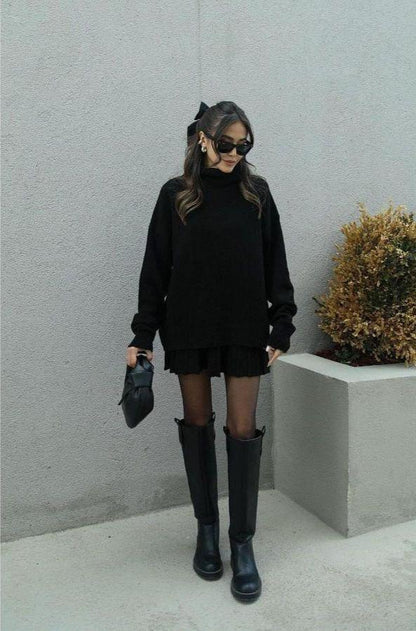 Naomi  | Cozy Knitted Trui en Rok Set