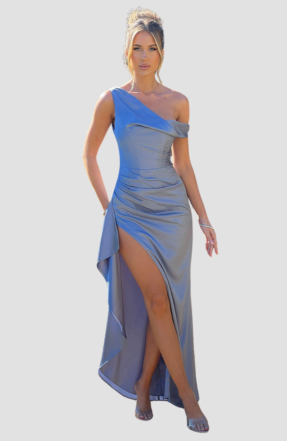 Juliene Maxi Dress - Dusty Blue