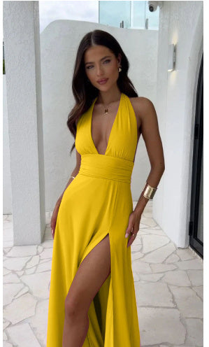 Sexy Halterneck V-neck